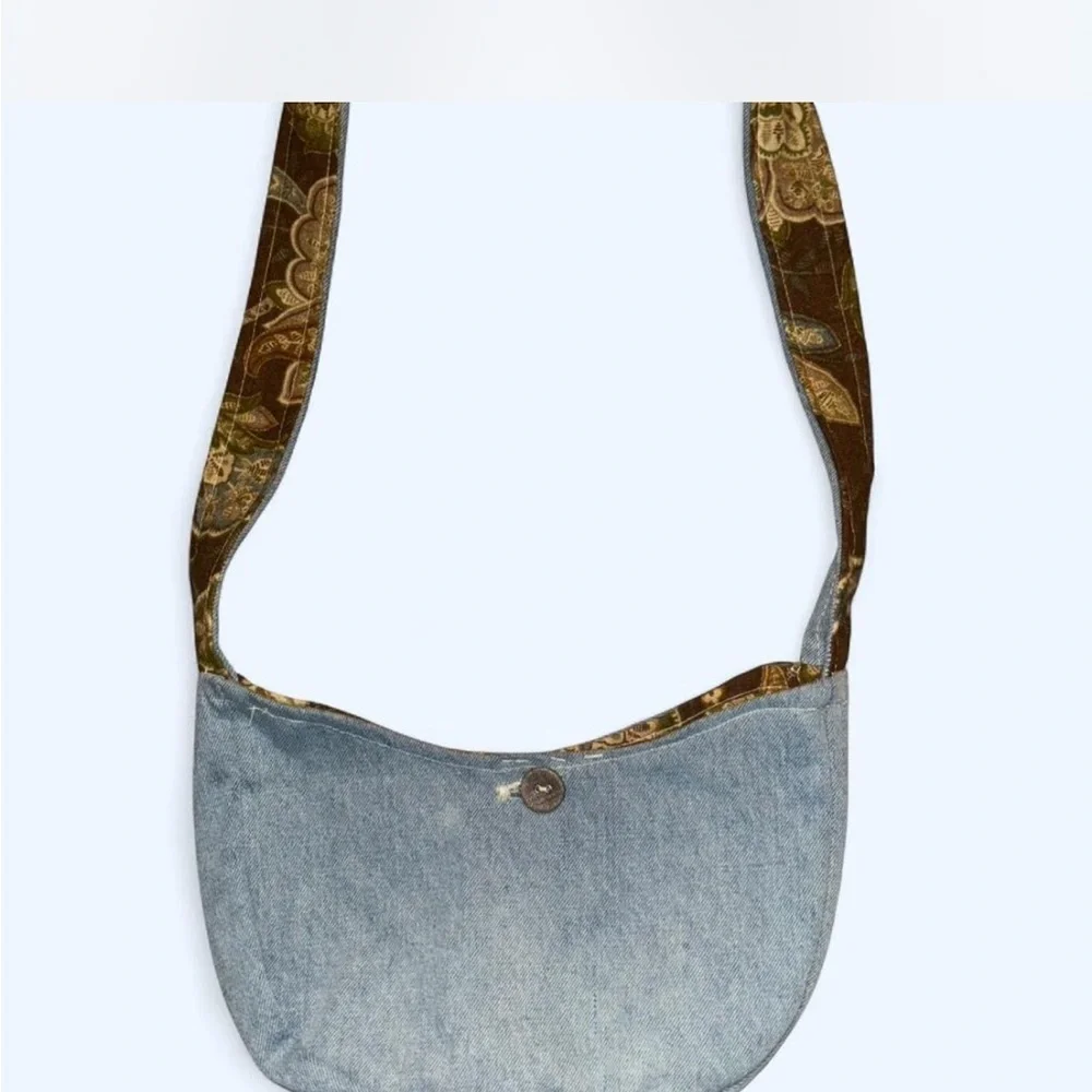 Floral Brown Shoulder Bag - Picture 6 of 6